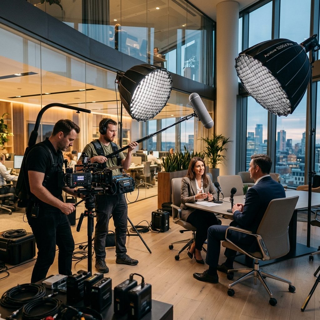 Corporate Film Making in Progress