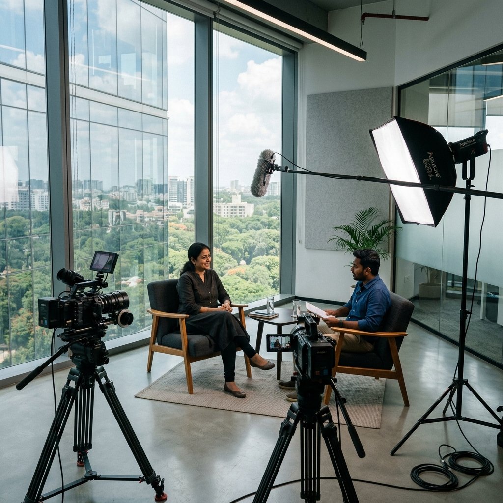 Corporate Filming Setup